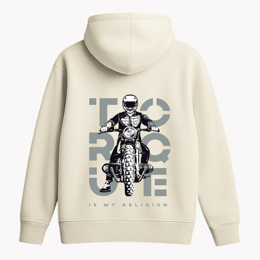 biker off white hoodie