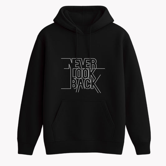 Never look black hoodie