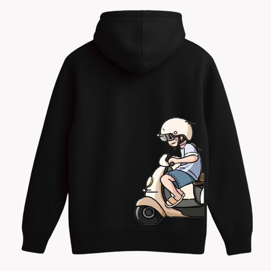 boy black couple hoodie