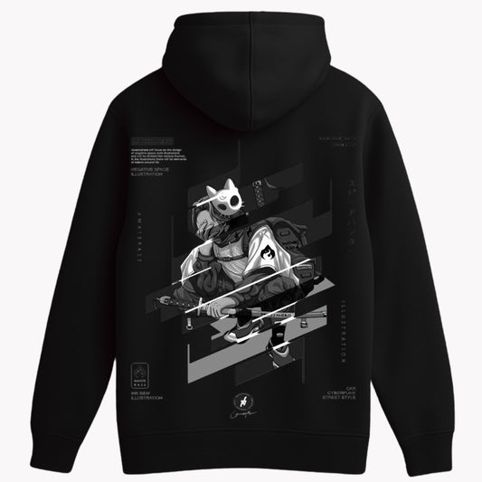 strong black  hoodie